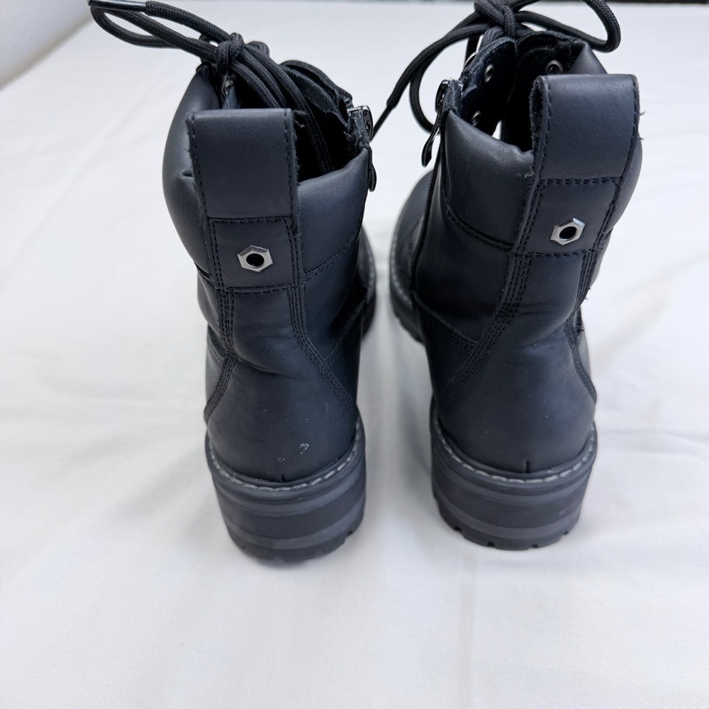 Women’s Black Lace-Up Boots - Picture 7 of 13